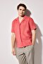 100% Linen Regular Fit Polo Collar Short Sleeve Shirt G5254Ax26Sm - 3