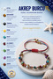 Certified Scorpio Natural Stone Macrame Bracelet
