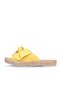Shoes Yellow Leather Women's Espadrille Slippers 01Wl4605 - 4