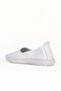 White Flotter Leather Women's Flat Ballerinas 01We1806 - 2