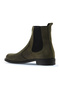 Khaki Dark Nubuck Women's Flat Boots 01Wv8601 - 4