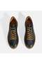 حذاء كاجوال من الجلد برباط باللون الأزرق الداكن للرجال من Monikar - 7