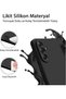 Samsung A57 Black Case with Fabric Camera Screen Protection and Protruding Premium Launch Silicone Case - 3