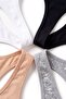 Girl's Bustier 3-Piece Non-Padded Sports Bra (96% Cotton - 4% Elastane) - 4