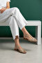 Genuine Leather Hair Braid Detailed Daily Women's Sandals - 3