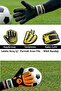 Reflex Goalie Gloves Latex Goalkeeper Gloves with Wrist Bandage - 3