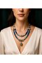 Agate Ceyt Two Row Peace Healing and Evil Eye Protection Necklace - 3