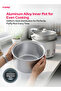 RC 2802 1.5L 500W Rice Cooker Automatic Keep Warm Glass Lid Steamer Aluminium Pot Handle - 3