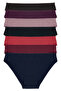 Women's Panties, 7-Pack, Lycra, Burgundy, Cotton