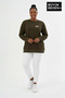 Women's Plus Size Brooklyn 1970 Printed Bisilet Collar Slim Sweatshirt Spr26Bswk956-3