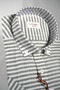 Side Striped Green Short Sleeve Cotton Pocket Comfortable Fit Premium Men's Shirt - 3