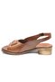 Nurive Genuine Leather Comfort Orthopedic Women's Sandals Taba - 4
