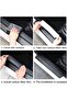 5-Pack Car Door Sill Plate Protectors, Black Carbon Universal Trunk Bumper Guard for Auto - 3