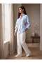 Women's Blue Patterned Shirt – Page Fit |   Breathable Fabric |   Comfortable Form |   Casual Elegance - 4