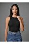 Women's Halter Neck Snap Fastener Body Slim Fit Tight Fit Lycra Bodysuit
