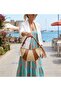 Croissant Style Straw Bag Hand and Shoulder Bag - 2