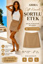Women's Double Belted Skirt with Shorts - 2