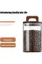 Glass Storage Jars with Wood Handle Lids, Airtight Clear Containers for Dry Foods, Snacks, Ingredients - 3
