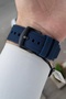 Black Case Navy Blue Color Strap Same as Picture 44 mm Functional Men's Wristwatch - 4
