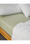 Novella Premium Cotton Textured Plus Elastic Bed Sheet Light Green - 4