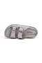 Elegance 7325 Double Buckle Silver Women's Slippers - 6