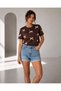 Women's Bow Detailed T-Shirt - 5