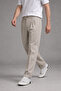 Men's Casual Regular Classic Stone Fabric Trousers - 4