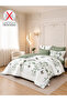 4-Pcs Printed Duvet Cover Set Queen Size 200x230cm, Brushed Microfiber Fabric (Without Filler) - 2