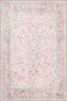 Modern Light Pink Traditional Patterned Washable Decorative Carpet Miravip8046