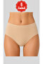 Naeema Cotton Premium 12-Pack Women's Briefs – %100 Pure Turkish Cotton Underwear Set (6 White + 6 Beige) - 4