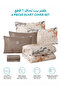 6-Pcs Printed Duvet Cover Set King Size 220x240cm, Brushed Microfiber Fabric (Without Filler) - 4