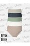Women's Plus Size Panties Extra Large Full Brief (8xl, 9xl, 10xl) 5 Different Colors in 1 Package - 6