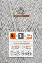Natural Cotton • Light Gray (6012) • 5-Pack × 100 Gr / 200 m • 2 mm • Cotton Thread • Punch, Amigurumi, Macrame - 3