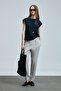 Erote Women's Cotton T-Shirt Navy Blue - 2