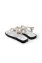 Hanna White Color Ringed Women's Sandals - 8