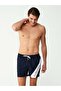 Men's Navy Blue Medium Length Swim Shorts - 23001 - 2