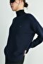 Navy Blue Caroline Basic Thin Sweater - 3