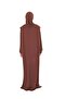 Coffee One Piece Prayer Dress Viscose Plain 2503_14 - 5