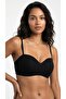 Women's Strapless Bra Cotton Push up Support Non-Slip Silicone Band Strapless Low-Cut Bra