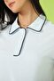 Women's Polo Neck T-Shirt Ice Blue - 2