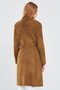 Sardinia Women's Camel Suede Leather Trench Coat 24Sgd518010 - 5