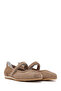 Women's Mink Banded Suede Shoes, Leather Ballerinas 26Pfd370410 - 3
