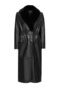 Juliet Women's Black Fur Leather Top Coat 24Wge52151M