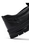 Men's Black Genuine Leather Casual Loafer, Winter Shoes 25Wfd695618 - 8