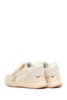 Women's Beige Side Zipper Lace-Up Thick Sole Sneaker 26Pfe457114 - 6