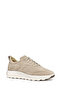 Men's Beige U Xtors a - Suede Laced Suede Leather Sneaker U46Lfa00022C5004 - 3