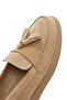 Women's Beige Suede Leather Shoes, Comfort Loafer 26Pfd150510 - 8