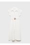 Belted Linen Dress - 3