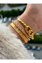Full Steel Mesh Strap Gold Color VIP 5 Atm Wristwatch - 5