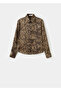 Satin Shirt with Leopard Print - 3